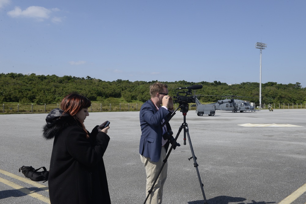 Media Organizations visit Kadena