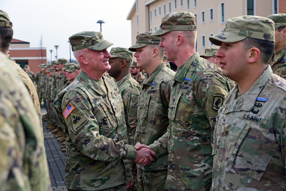 EXPERT INFANTRYMAN BADGE Ceremony at Caserma Del Din, Vicenza, Italy, 15 Feb. 2018