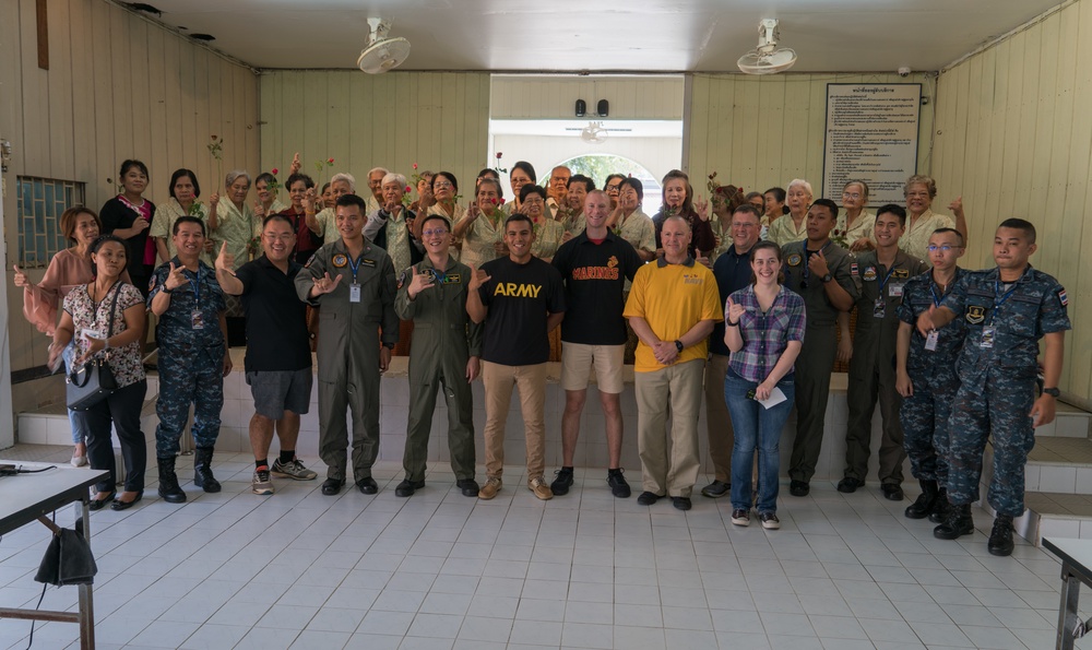Cobra Gold 18: Thai, U.S. service members visit nursing home in Korat