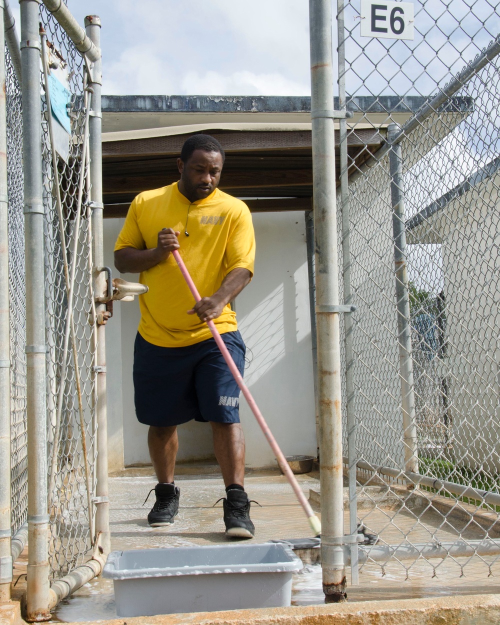 Frank Cable Sailors Volunteer at Local Guam Animal Shelter