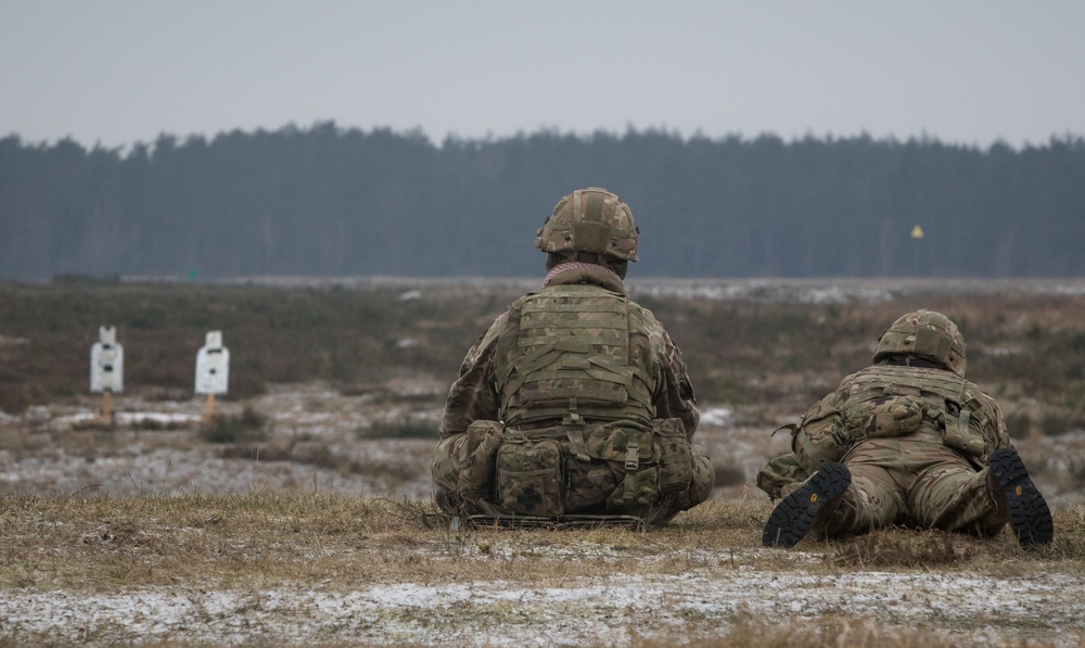 British soldiers spend a day at the range