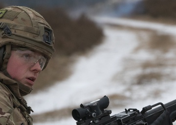 British soldiers spend a day at the range