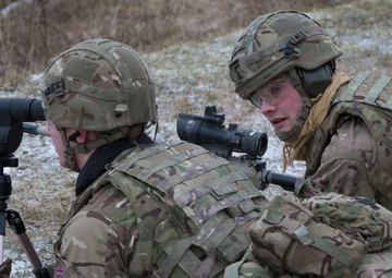 British soldiers spend a day at the range