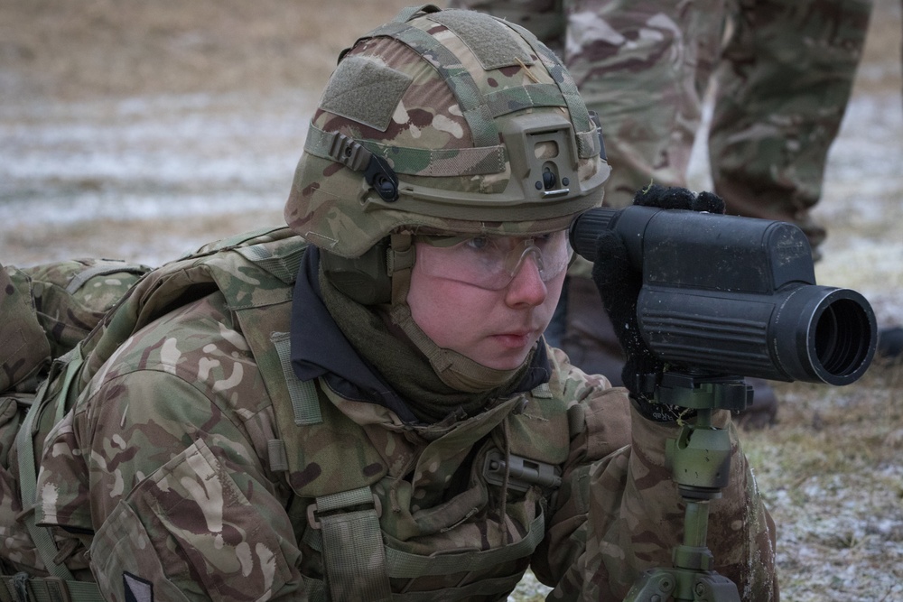 British soldiers spend a day at the range