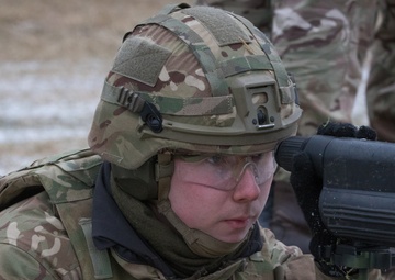 British soldiers spend a day at the range