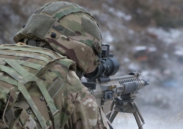 British soldiers spend a day at the range