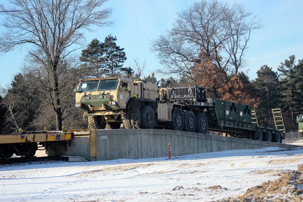 Marines tackle cold-weather rail training during Ullr Shield exercise at Fort McCoy