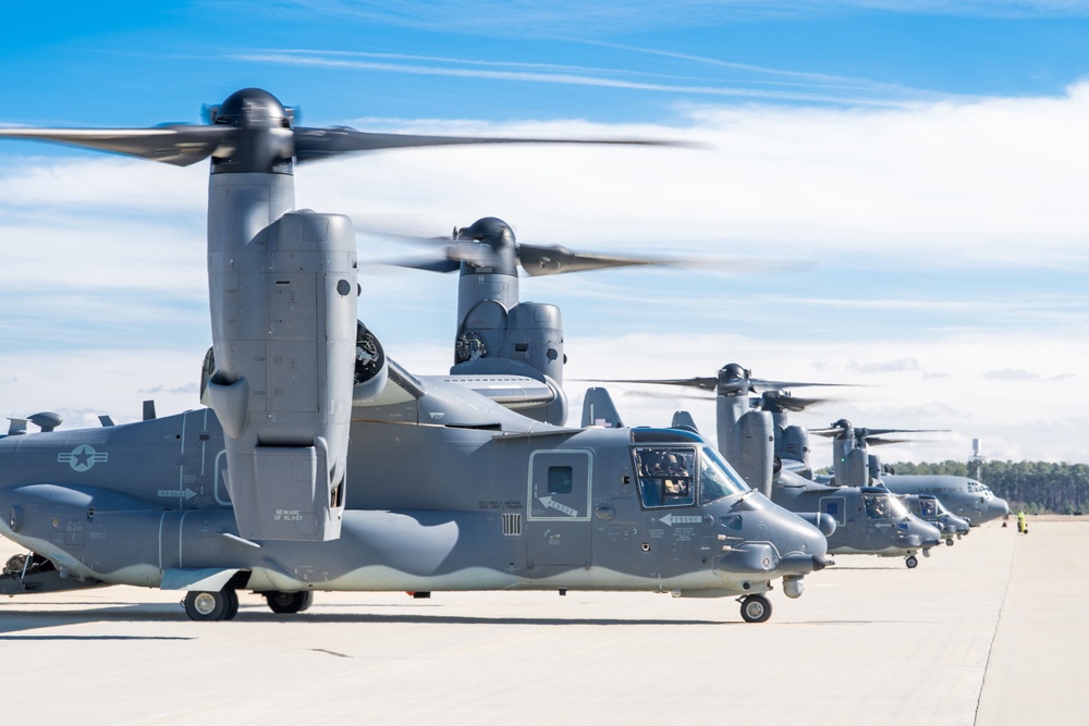 Air Force CV-22 Ospreys at Pope Field