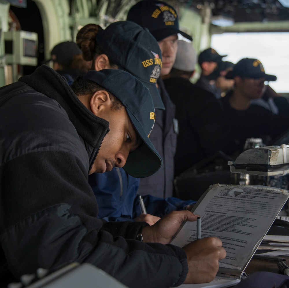 USS Iwo Jima Replenishment at Sea