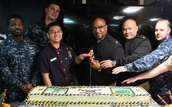 Sailors observe African American and Black History Month on USS John C. Stennis (CVN 74)