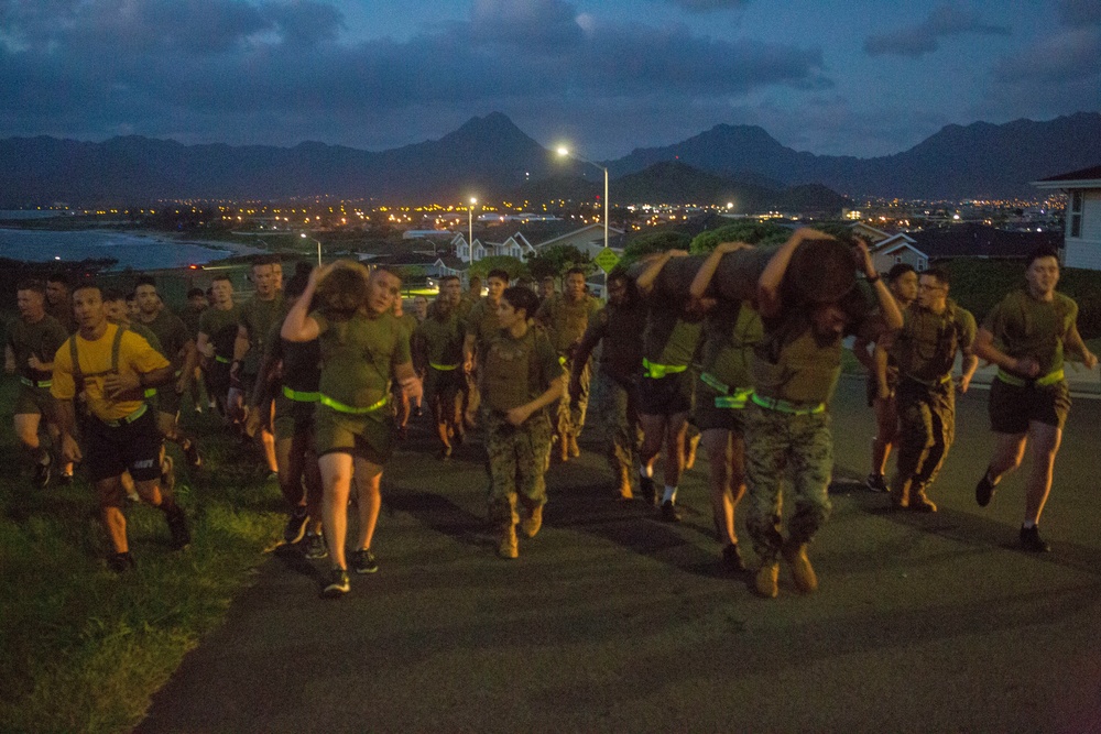 Company competition: HQBN conduct a 4.9 mile PT session