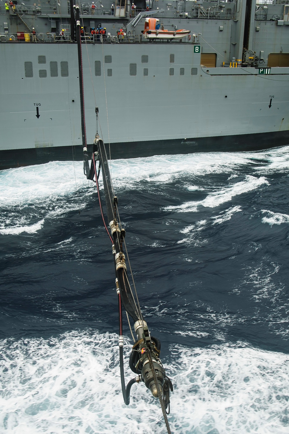USS Oak Hill Conducts Replenishment at Sea