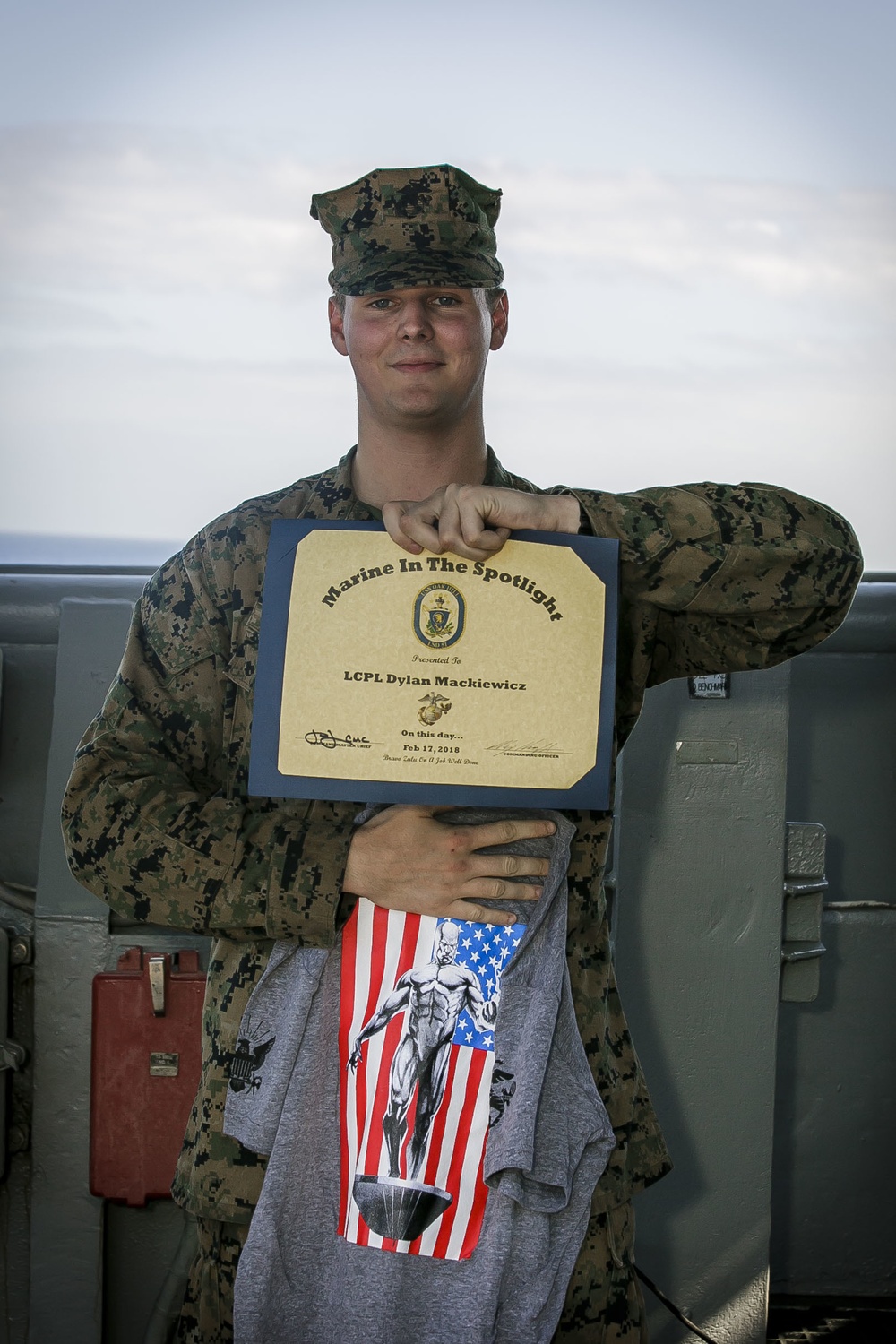 Lance Cpl. Mackiewicz Awarded Oak Hill's First Marine In the Spotlight