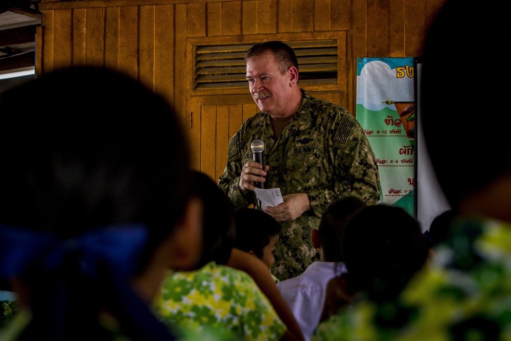 Cobra Gold 18: U.S. Armed Forces conduct a cooperative health engagement at Watsomboonnaram School in Rayong