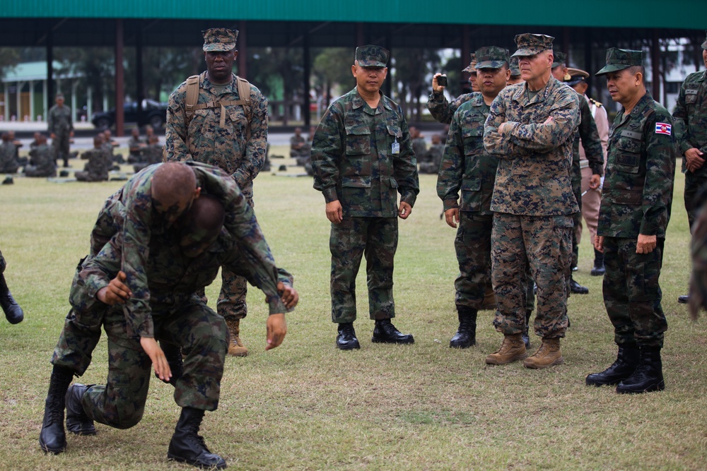 Cobra Gold 18; Commandant of the Marine Corps Gen. Robert B. Neller visits Royal Thai Marine Command