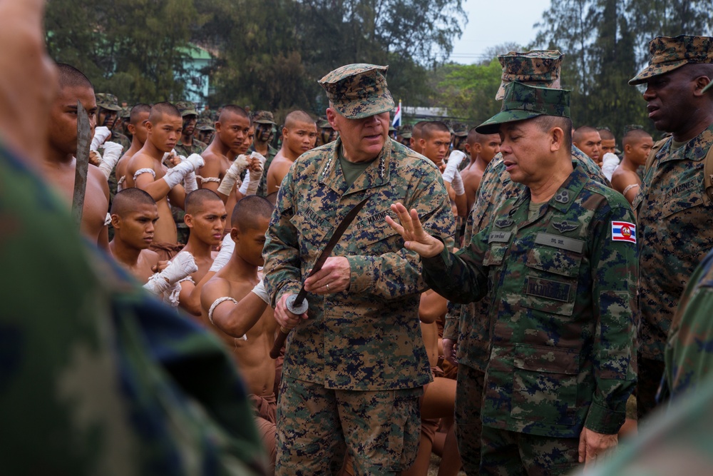 Cobra Gold 18; Commandant of the Marine Corps Gen. Robert B. Neller visits Royal Thai Marine Command
