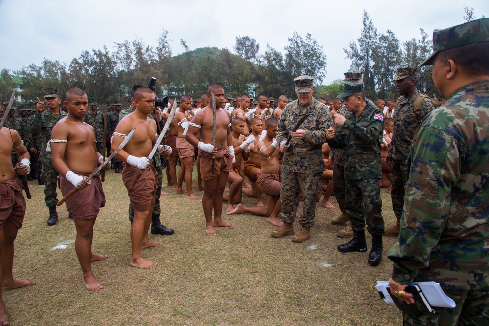 Cobra Gold 18; Commandant of the Marine Corps Gen. Robert B. Neller visits Royal Thai Marine Command