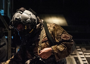 Aircrew conduct in-flight training with protective gear