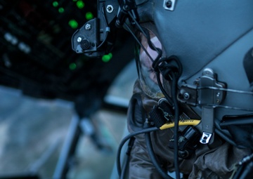 Aircrew conduct in-flight training with protective gear