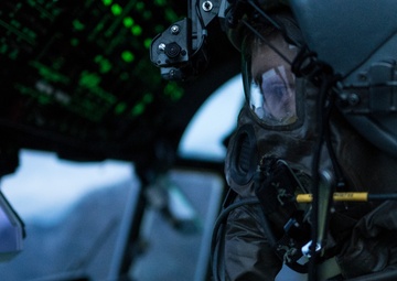 Aircrew conduct in-flight training with protective gear