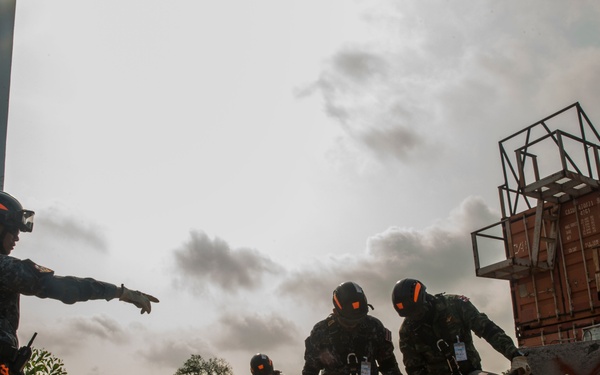Cobra Gold 18: HADR-X emergency forcible entry drills at the Disaster Relief Training Center in Chachoengsao.