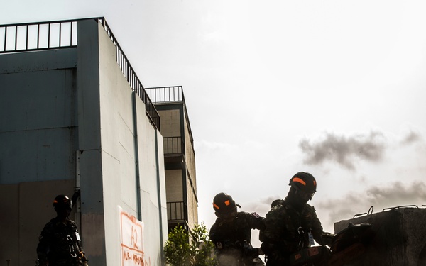 Cobra Gold 18: HADR-X emergency forcible entry drills at the Disaster Relief Training Center in Chachoengsao.