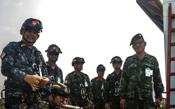 Cobra Gold 18: HADR-X emergency forcible entry drills at the Disaster Relief Training Center in Chachoengsao.