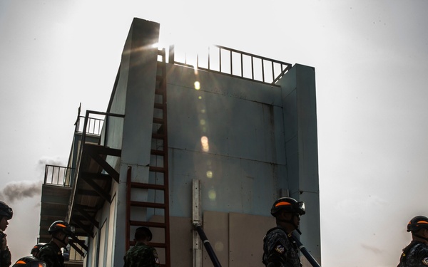 Cobra Gold 18: HADR-X emergency forcible entry drills at the Disaster Relief Training Center in Chachoengsao.