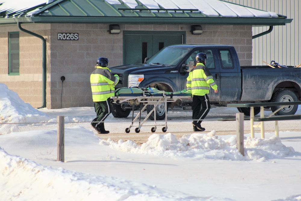 Civilian medical personnel support Operation Cold Steel II training at Fort McCoy