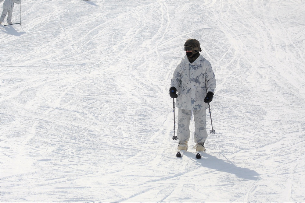 CWOC Class 18-04 students learn skiing techniques during Fort McCoy training