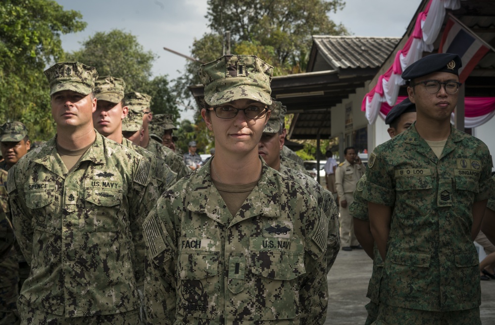 NMCB 4 Constructs a New Building for the Wat Somboonnaram School