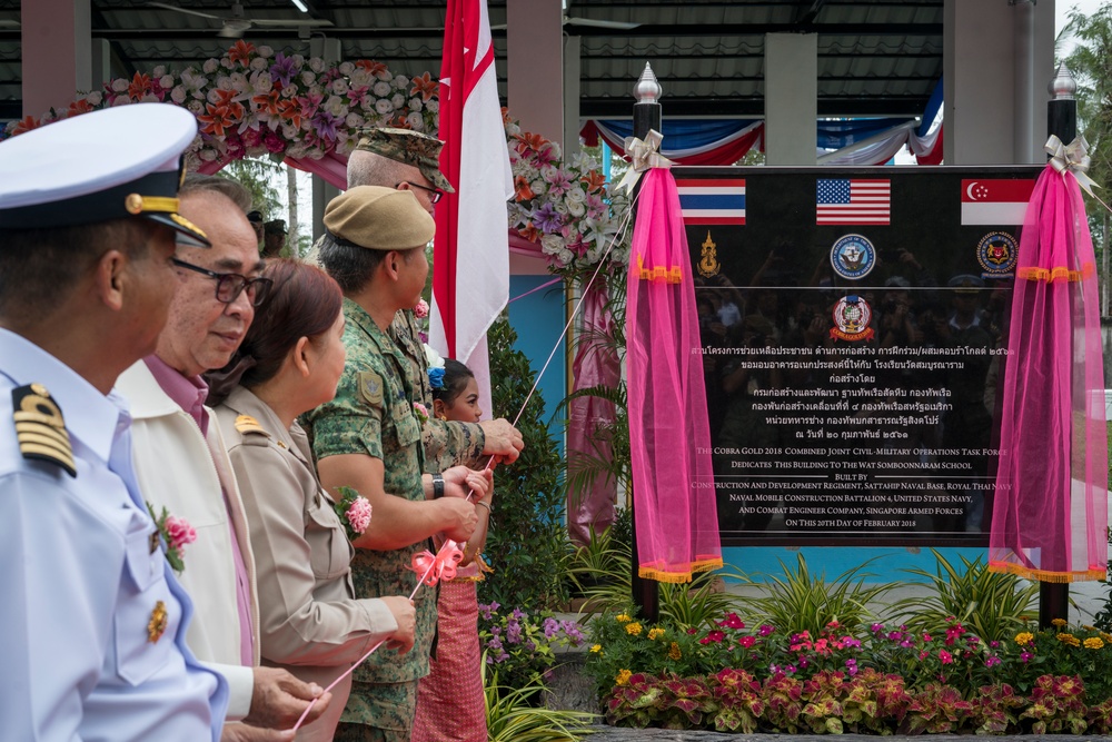 NMCB 4 Constructs a New Building for the Wat Somboonnaram School