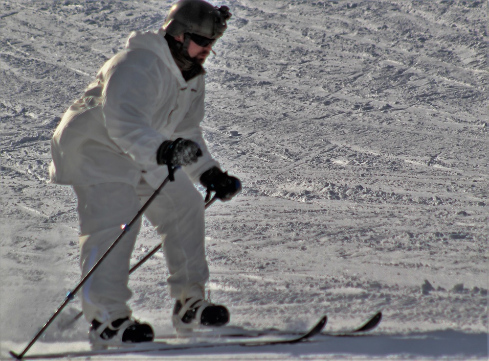 CWOC Class 18-04 students learn skiing techniques during Fort McCoy training