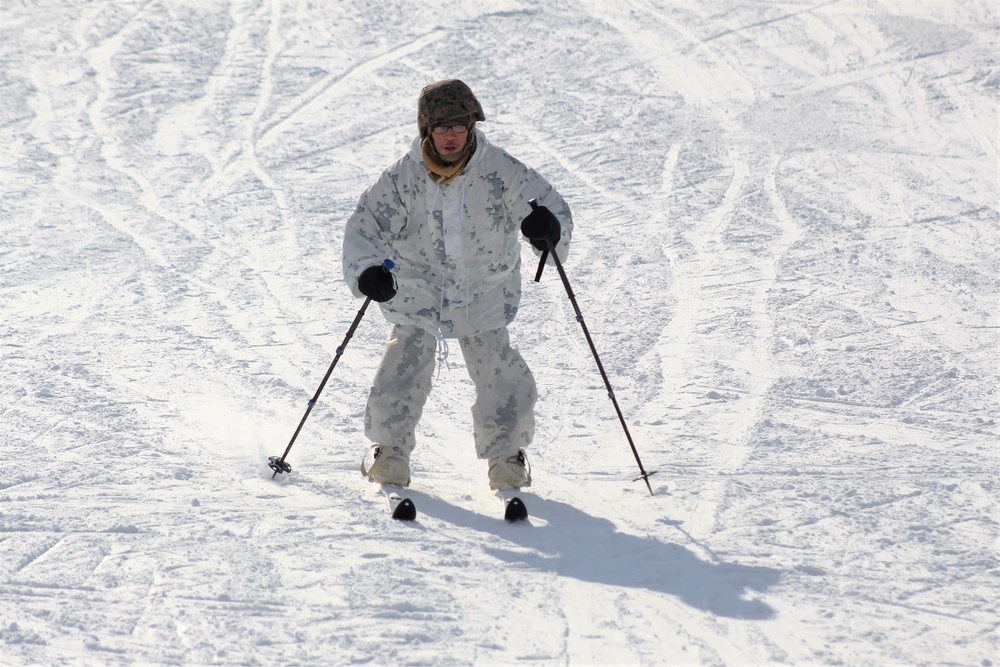 CWOC Class 18-04 students learn skiing techniques during Fort McCoy training