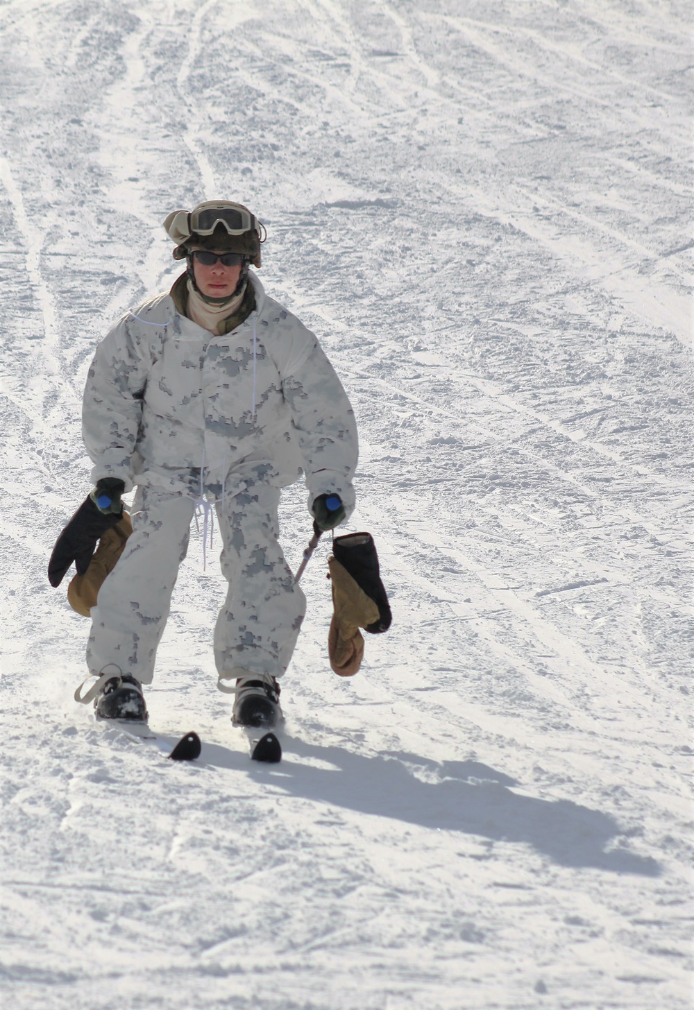 CWOC Class 18-04 students learn skiing techniques during Fort McCoy training