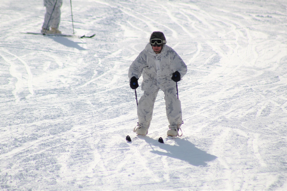 CWOC Class 18-04 students learn skiing techniques during Fort McCoy training