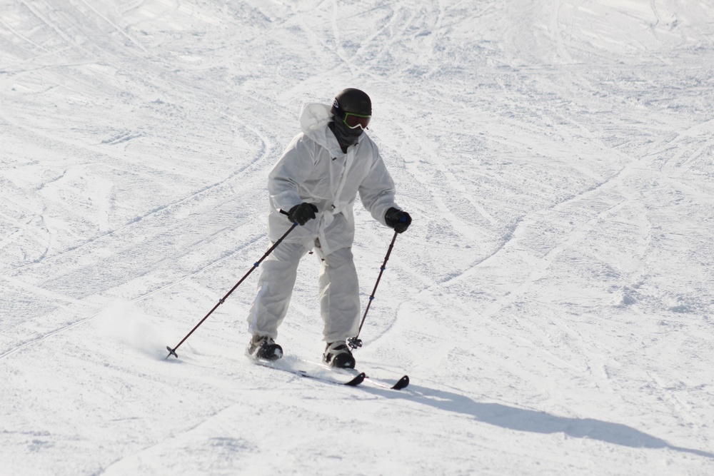 CWOC Class 18-04 students learn skiing techniques during Fort McCoy training