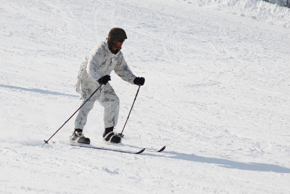 CWOC Class 18-04 students learn skiing techniques during Fort McCoy training