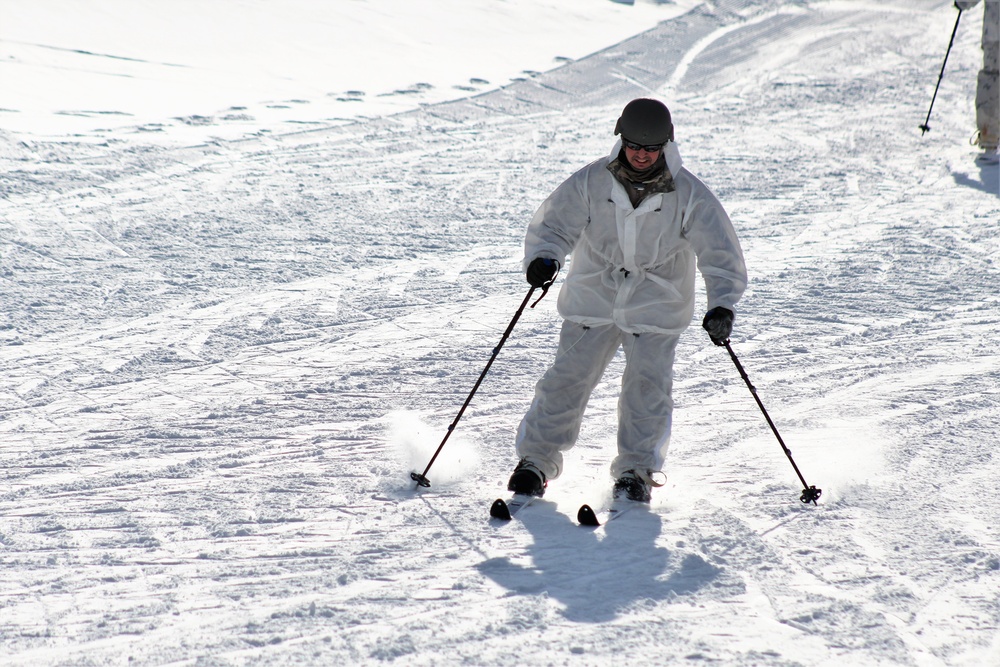 CWOC Class 18-04 students learn skiing techniques during Fort McCoy training