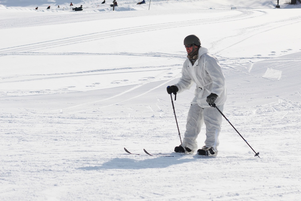 CWOC Class 18-04 students learn skiing techniques during Fort McCoy training