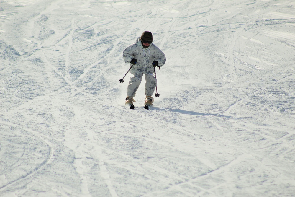 CWOC Class 18-04 students learn skiing techniques during Fort McCoy training