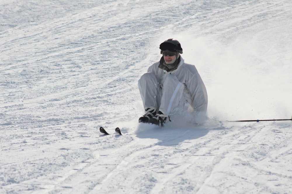 CWOC Class 18-04 students learn skiing techniques during Fort McCoy training