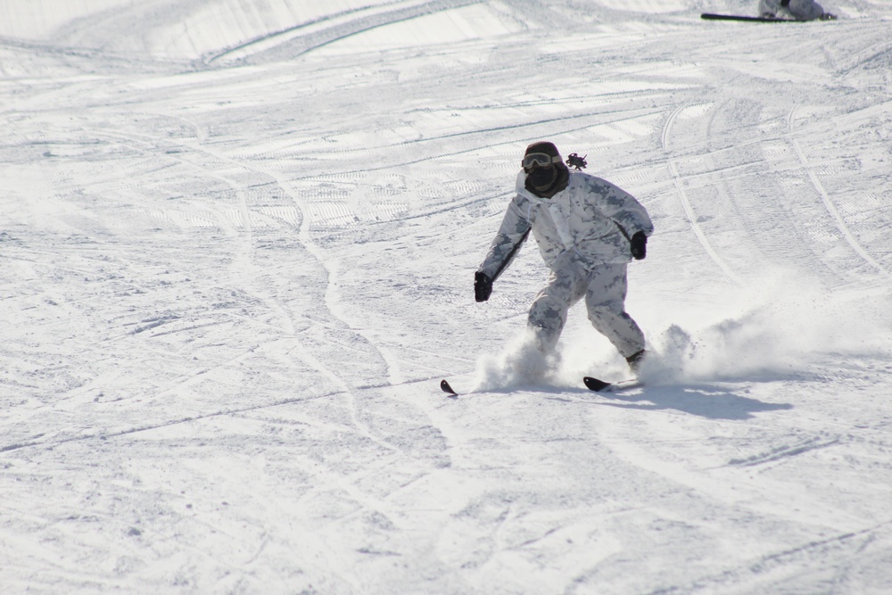 CWOC Class 18-04 students learn skiing techniques during Fort McCoy training