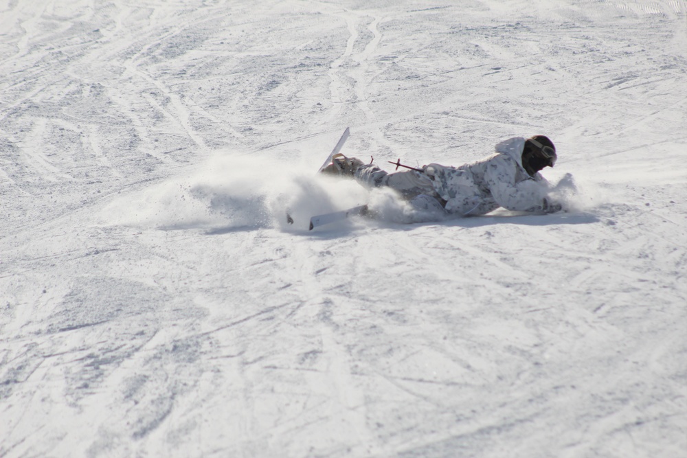 CWOC Class 18-04 students learn skiing techniques during Fort McCoy training