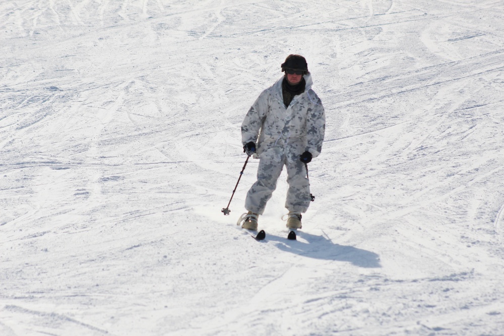 CWOC Class 18-04 students learn skiing techniques during Fort McCoy training