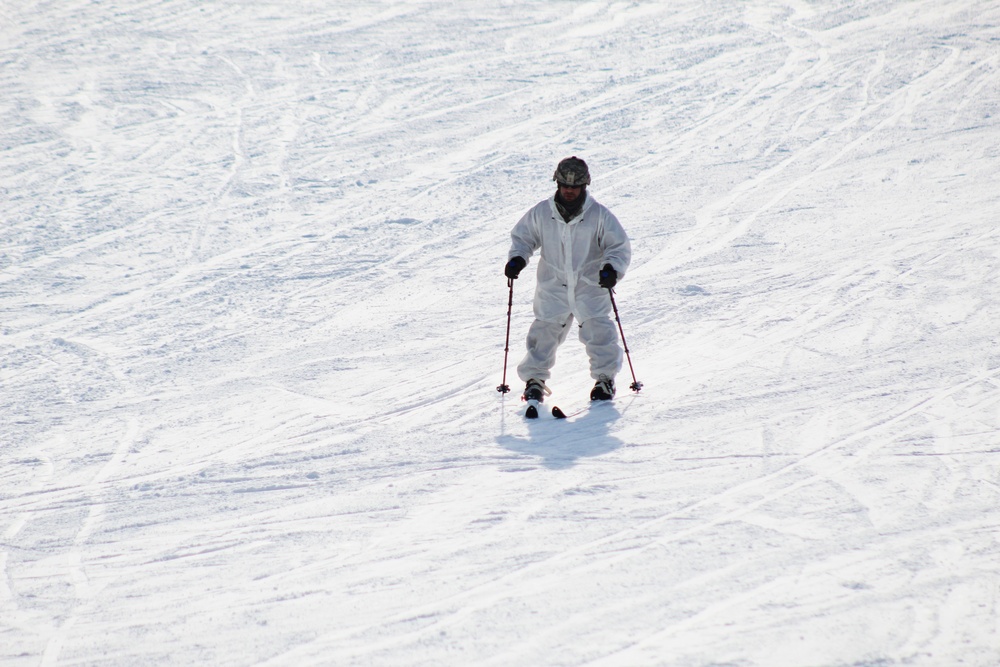 CWOC Class 18-04 students learn skiing techniques during Fort McCoy training