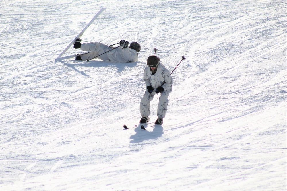 CWOC Class 18-04 students learn skiing techniques during Fort McCoy training