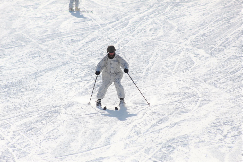 CWOC Class 18-04 students learn skiing techniques during Fort McCoy training