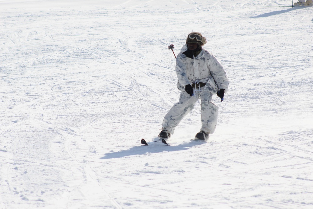 CWOC Class 18-04 students learn skiing techniques during Fort McCoy training