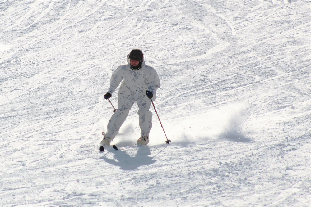 CWOC Class 18-04 students learn skiing techniques during Fort McCoy training